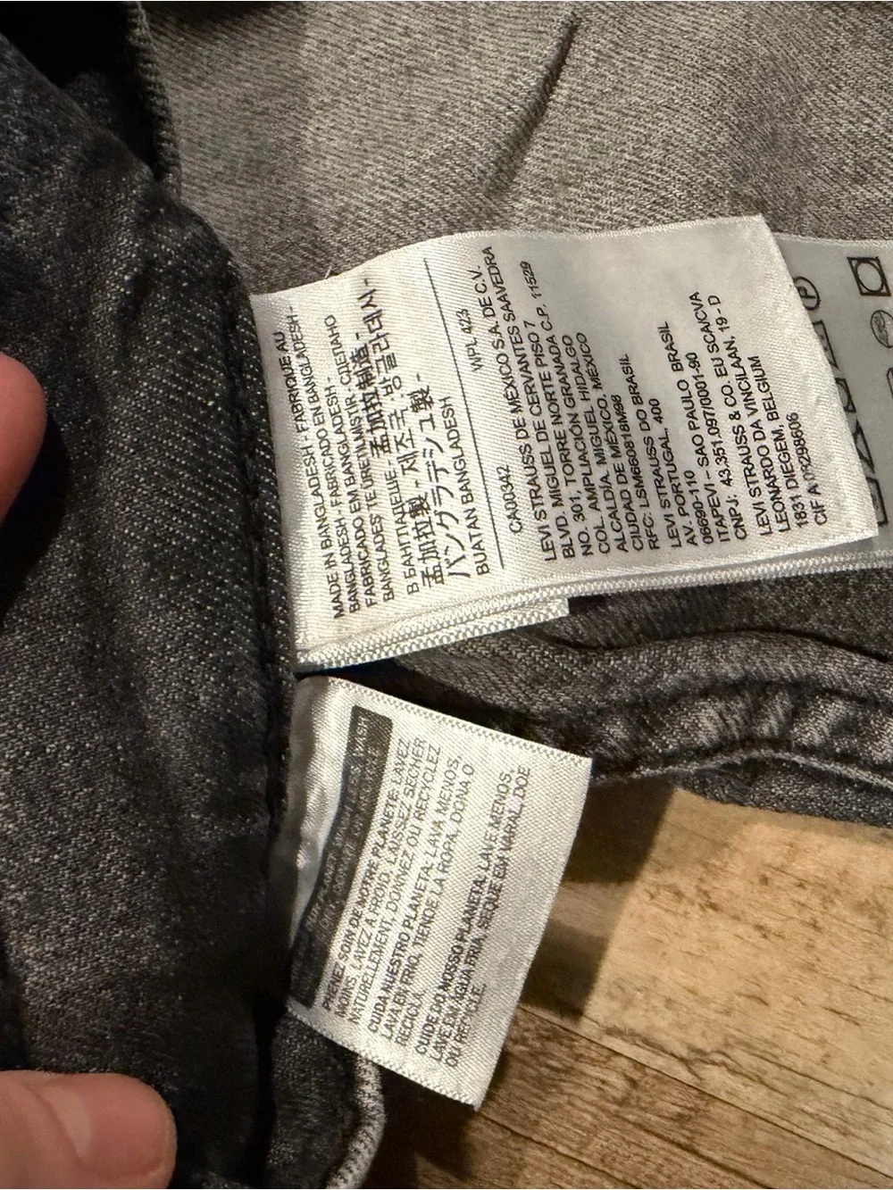 Levi's Slim Straight Men's Jeans - Washed Grey